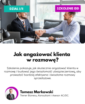 Jak angażować Klienta w rozmowę? (60 min)